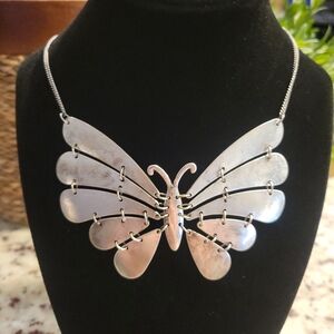 Silver Butterfly Necklace